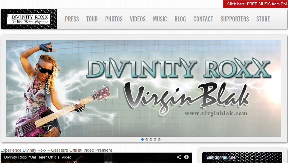 Divinity Roxx website by Divinity Roxx Graphics by Sissy 